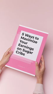 Photo by SugarCribs with the username @sugarcribs, who is a brand user,  December 1, 2024 at 5:12 PM and the text says '💰 Want to take your content creation to the next level? We've got you covered!

Get our FREE eBook: '5 Ways to Maximize Your Earnings on Sugar Cribs' and learn how to:
✔️ Set competitive pricing
✔️ Build loyal fans
✔️ Unlock tools to grow your..'