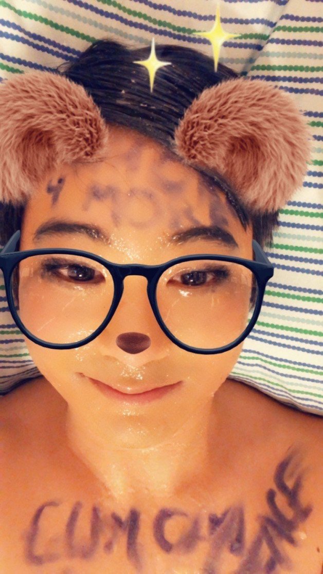 Photo by AsianBabeBritt with the username @AsianBabeBritt, who is a verified user,  March 17, 2021 at 8:15 PM. The post is about the topic Cum Sluts and the text says 'Whore 4 more 😛'
