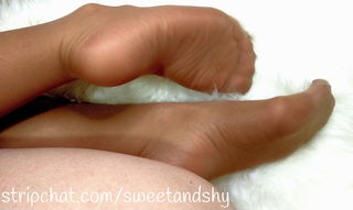 Album by SweetAndShy with the username @sweetandshy, who is a star user,  February 19, 2021 at 7:05 AM. The post is about the topic Sexy Feet and the text says 'hot feet
because i like so!
Like and share if you like too!
#feet #fetish #nylon #foot #camgirl #stripchat #followme'