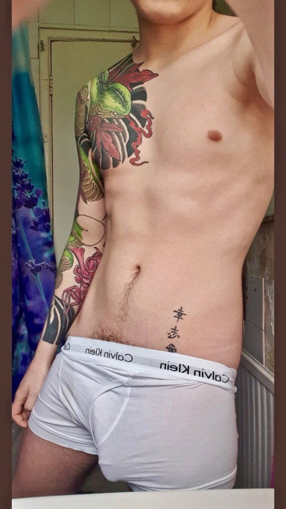 Photo by riverboydream with the username @riverboydream,  November 26, 2020 at 7:58 AM. The post is about the topic Men in Underwear and the text says '#sexy #men #underwear #tattoo'