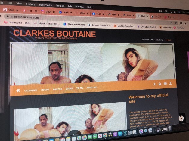 Photo by Clarkes Boutaine with the username @ClarkesBoutaine, who is a star user,  December 14, 2023 at 10:49 PM and the text says 'Brand NEW website Up!! Join in as I bring top content from BRAZIL and USA

join today!

https://clarkesboutaine.com'