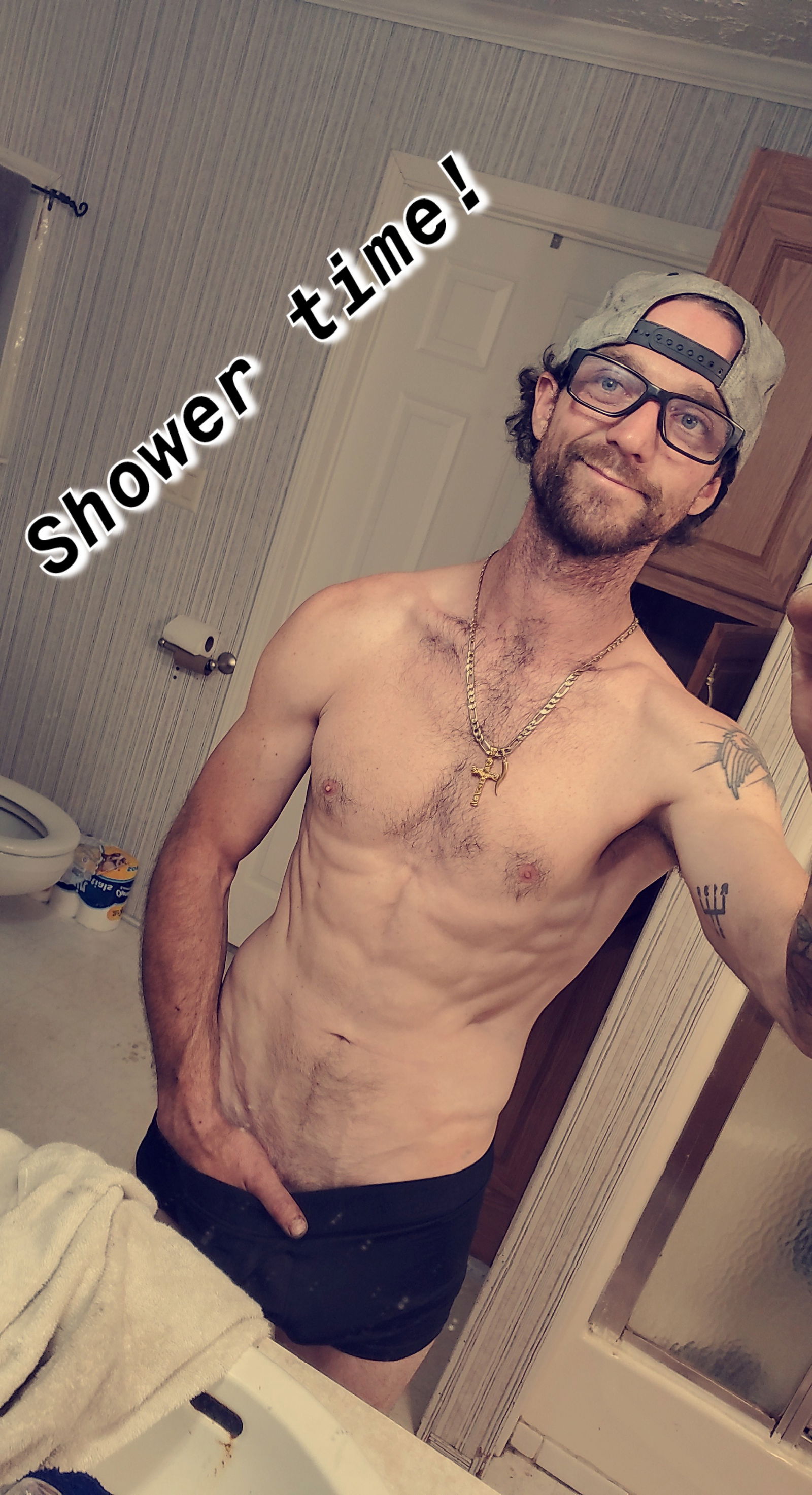 Album by vdub8174 with the username @vdub8174,  December 7, 2020 at 2:26 AM. The post is about the topic Young is fun and the text says 'Shower time, Anyone wanna join me?.'