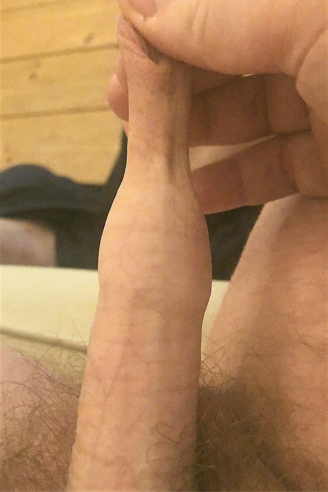 Photo by the foreskin is good with the username @theforeskinisgood, who is a verified user,  December 20, 2020 at 4:18 PM and the text says 'twitter 15skin1
Awesome and amazing foreskin stretching. What a lovely penis!'