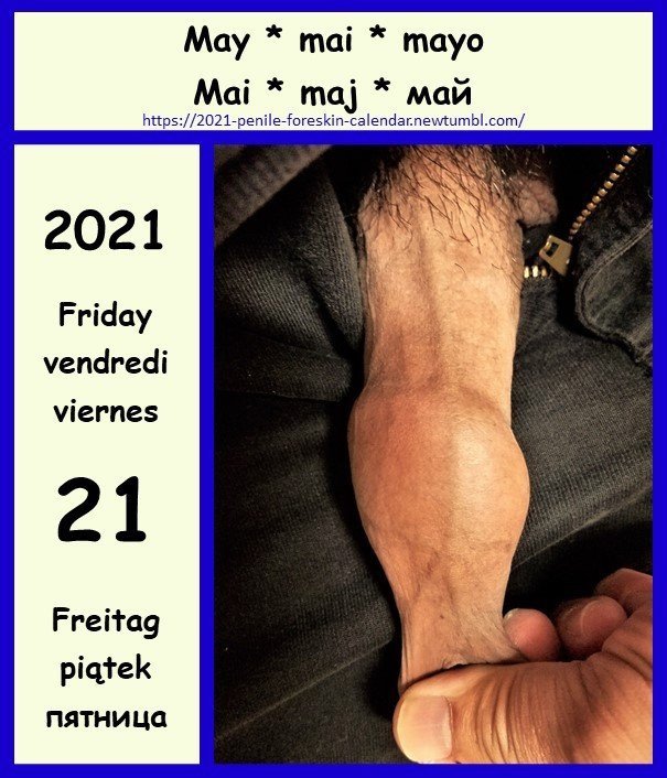 Photo by the foreskin is good with the username @theforeskinisgood, who is a verified user,  August 29, 2021 at 7:30 PM. The post is about the topic 4skincalendar2021 and the text says 'Foreskin stretching = awesome feelings'