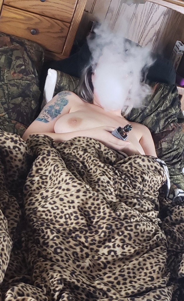 Photo by Fenrir with the username @thor2347, who is a verified user,  January 5, 2022 at 7:39 PM. The post is about the topic MILF and the text says 'want to see more? want to see her vaping while i fuck her? want to see her have fun with one of her boyfriends? its all there on our onlyfans, meanwhile enjoy the pic i took before the fun started'