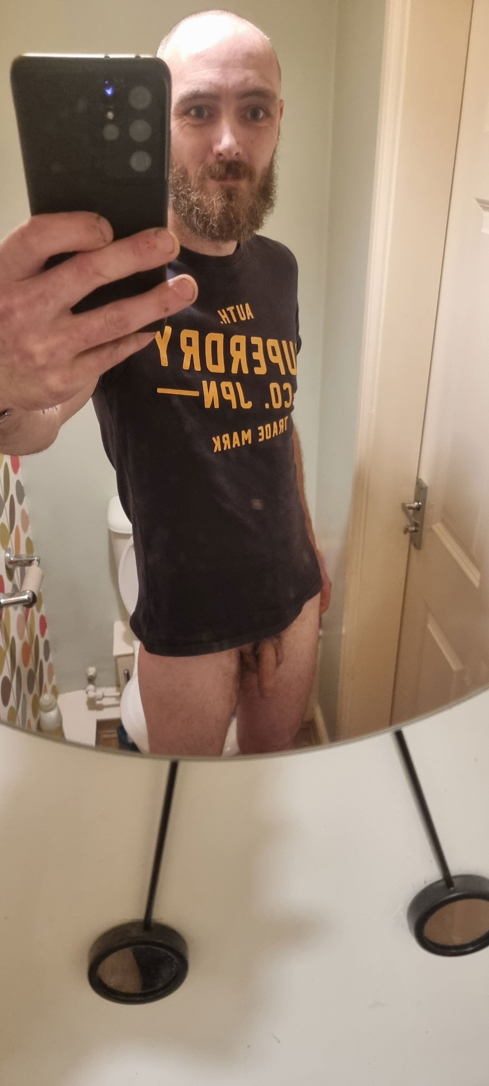 Album by Sc07tys with the username @Sc07tys, who is a verified user,  August 9, 2022 at 12:53 AM and the text says 'cheeky flash at a party #homemade #amateur #penis #uk #British #male #solo #selfie #ratemypenis'