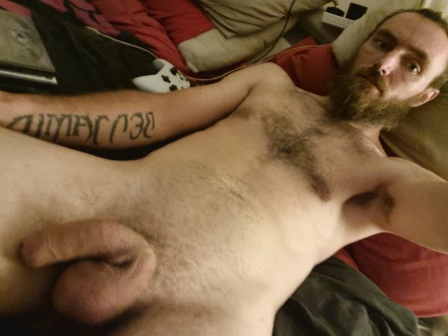 Photo by Sc07tys with the username @Sc07tys, who is a verified user, posted on July 31, 2021. The post is about the topic Rate my pussy or dick and the text says 'bored at home would love some company #selfie #naked #homemade #british #cock #amateur #uk #penis'