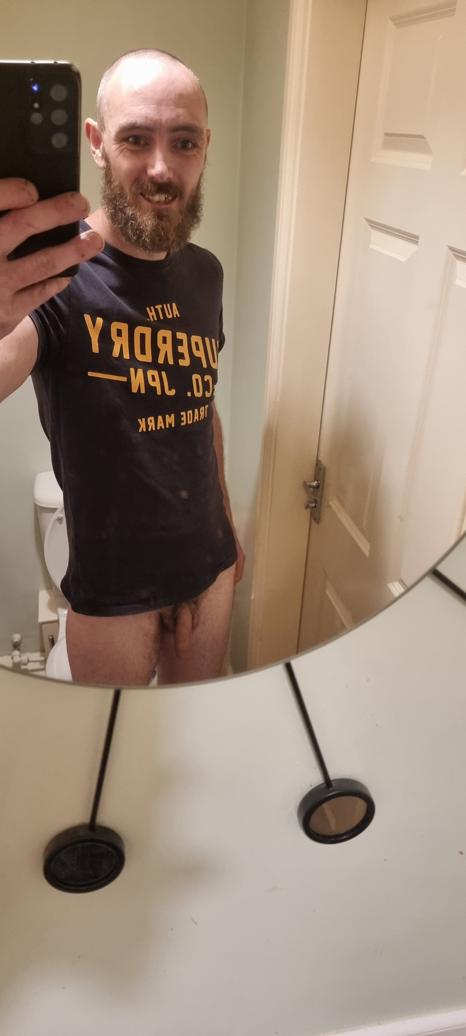 Photo by Sc07tys with the username @Sc07tys, who is a verified user,  August 9, 2022 at 12:53 AM and the text says 'cheeky flash at a party #homemade #amateur #penis #uk #British #male #solo #selfie #ratemypenis'