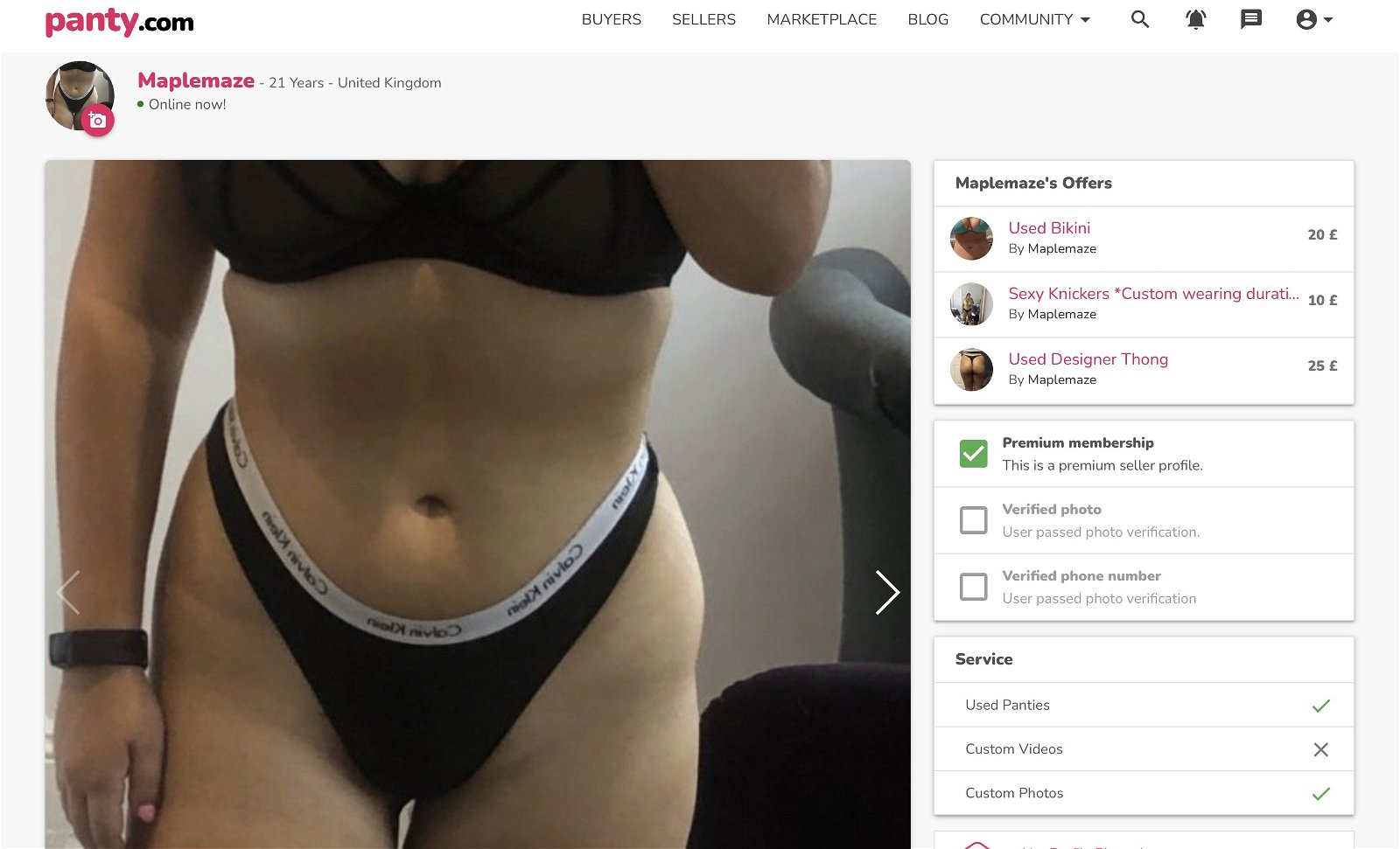 Photo by undefined with the username @undefined,  December 10, 2020 at 10:23 AM. The post is about the topic Used Panties and the text says 'Anyone want to buy my used panties? Just a dirty girl looking to fulfil your fantasies 💋'