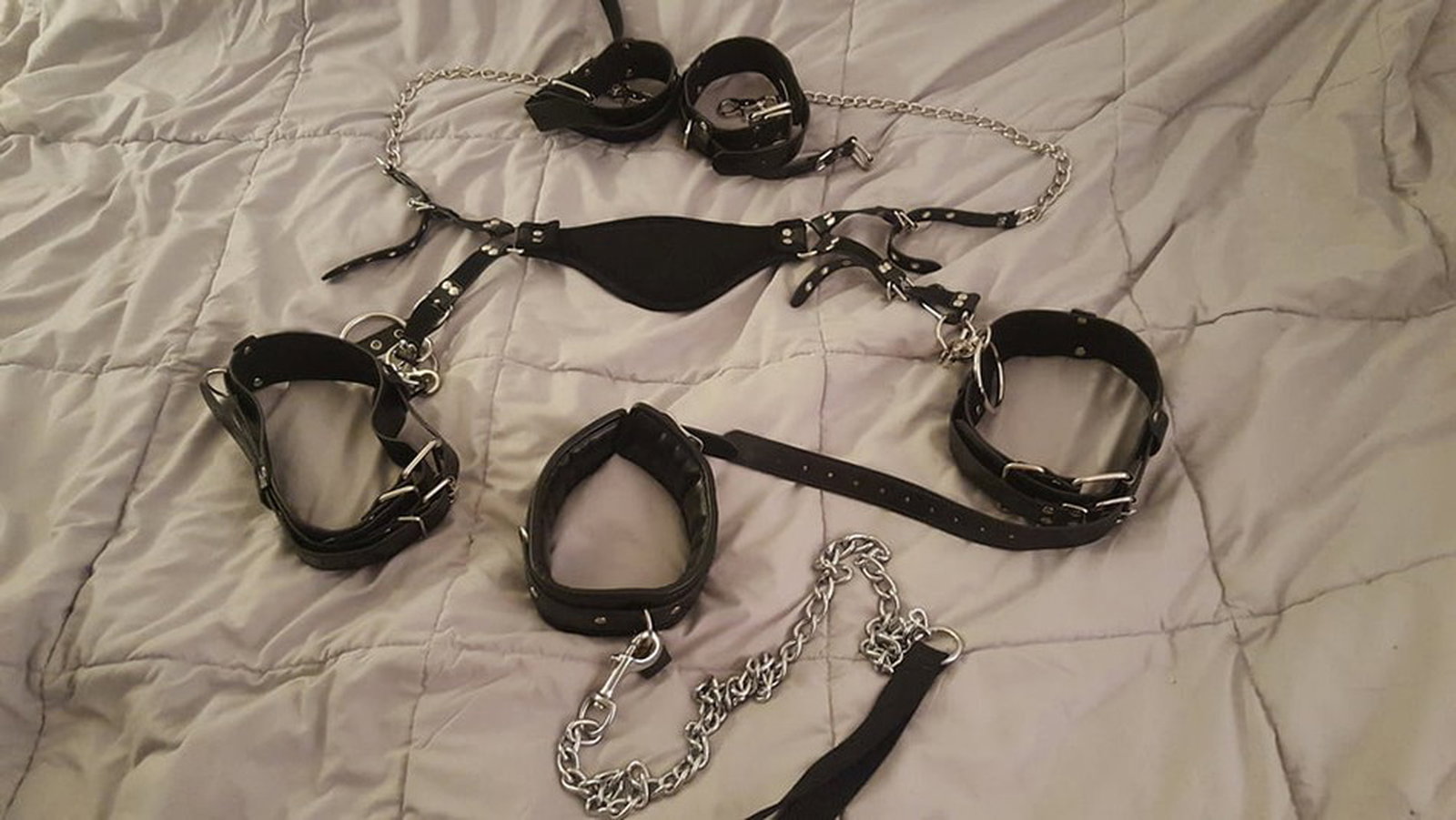Photo by Kate-Fox with the username @Kate-Fox,  December 18, 2020 at 3:00 AM. The post is about the topic BDSM Fetish Femdom Girl and the text says 'My favorite toys. Everyone has their favorite toys, as a rule, girls have a big vibrator, but for me, it is a set of handcuffs, collars, gags and whips made of leather... And of course an obedient boy who will experience all this him. He will moan so sexy..'