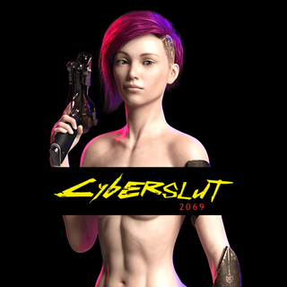 Photo by CyberSlut with the username @CyberSlut,  December 19, 2020 at 12:31 AM and the text says 'https://cyberslut.xyz < < < CyberSlut is the world's first open world game'