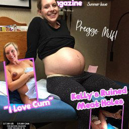 Photo by Badmomsmagazine with the username @Badmomsmagazine,  June 15, 2023 at 7:52 AM. The post is about the topic Preggo and the text says 'Summer Issue Cover!'