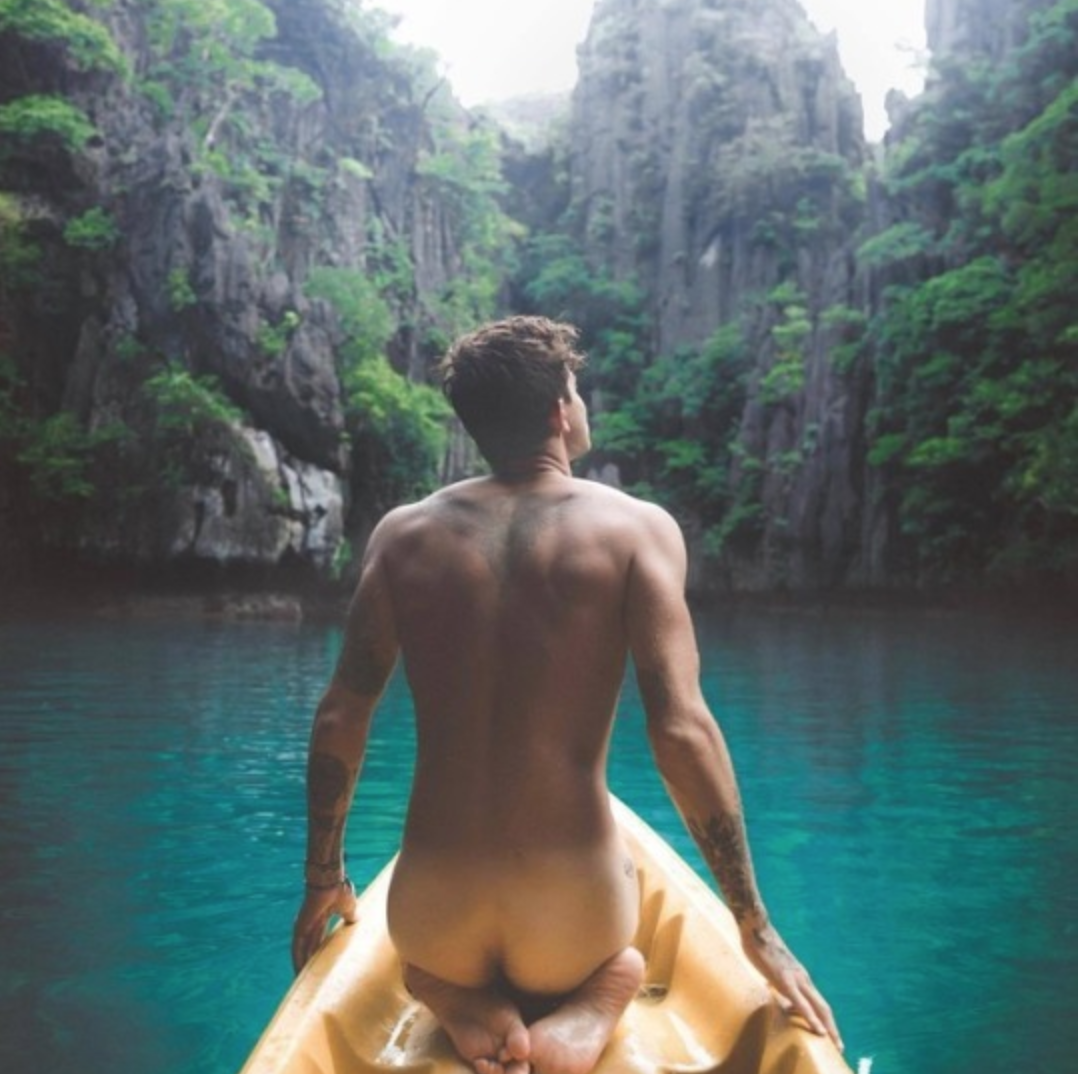 Photo by LeFoutre with the username @LeFoutre,  December 11, 2018 at 3:49 PM. The post is about the topic Gay Amateur and the text says 'Naked canoeing!'