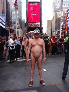 Photo by Oleg1 with the username @Oleg1,  February 19, 2021 at 2:04 AM. The post is about the topic Public and the text says 'I am nude on Times Square'