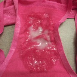 Photo by Sumininer with the username @Sumininer, who is a verified user,  February 22, 2021 at 8:42 PM. The post is about the topic Cum on Clothes (Dressed and Messed) and the text says 'The dripping spunk from my pussy, left by 2 guys'