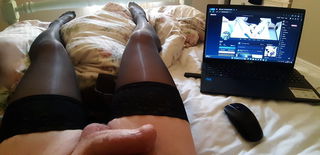 Photo by jenni6 with the username @jenni6,  May 12, 2024 at 7:26 AM. The post is about the topic Crossdressers and the text says 'getting ready for a little clitty rubbing sesh, who wants to join me....'