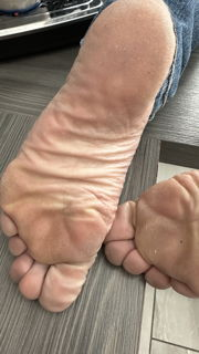 Photo by Nipple1 with the username @Nipple1, who is a verified user,  June 11, 2024 at 12:58 PM and the text says 'dusty feet'