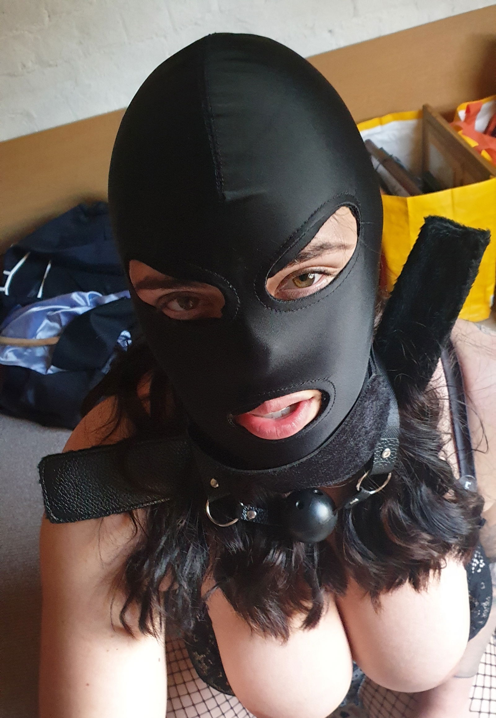 Watch the Photo by lucymay with the username @lucymay, who is a star user, posted on January 5, 2021. The post is about the topic Amateurs. and the text says 'when I'm bad the hood goes on and I'm taken up to the attic for punishment'