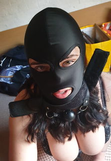 Photo by lucymay with the username @lucymay, who is a star user,  January 6, 2021 at 1:56 AM. The post is about the topic Bondage and the text says 'when I'm bad the hood goes on and I'm taken into the attic for punishment'