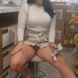 Photo by lucymay with the username @lucymay, who is a star user,  March 11, 2021 at 8:58 AM. The post is about the topic Flashers and Public Nudes and the text says 'Looking foward to next trip to ikea. Next time i think maybe ill leave the panties at home 🤔😋xxx'