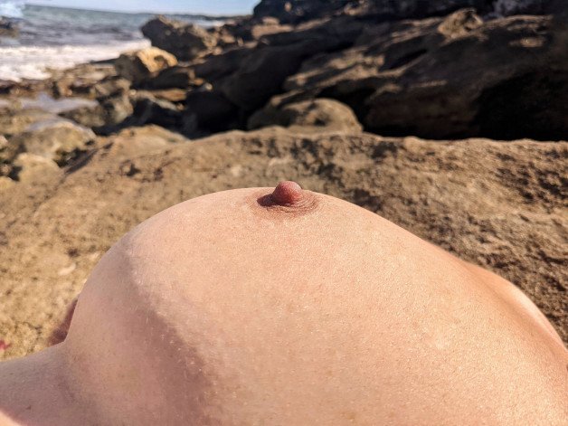 Photo by bestsexyfeetlegs with the username @bestsexyfeetlegs, who is a star user,  May 23, 2021 at 3:45 AM. The post is about the topic Outdoor Boob Action and the text says 'Arty shot at the beach.
#boobsout #nipple #milf'