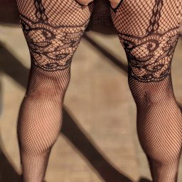 Photo by bestsexyfeetlegs with the username @bestsexyfeetlegs, who is a star user,  May 18, 2021 at 11:05 AM. The post is about the topic Fishnet Clothing and the text says 'I'm loving my new lingerie, what do you think?
#milfstockings #ass #sexylegs'