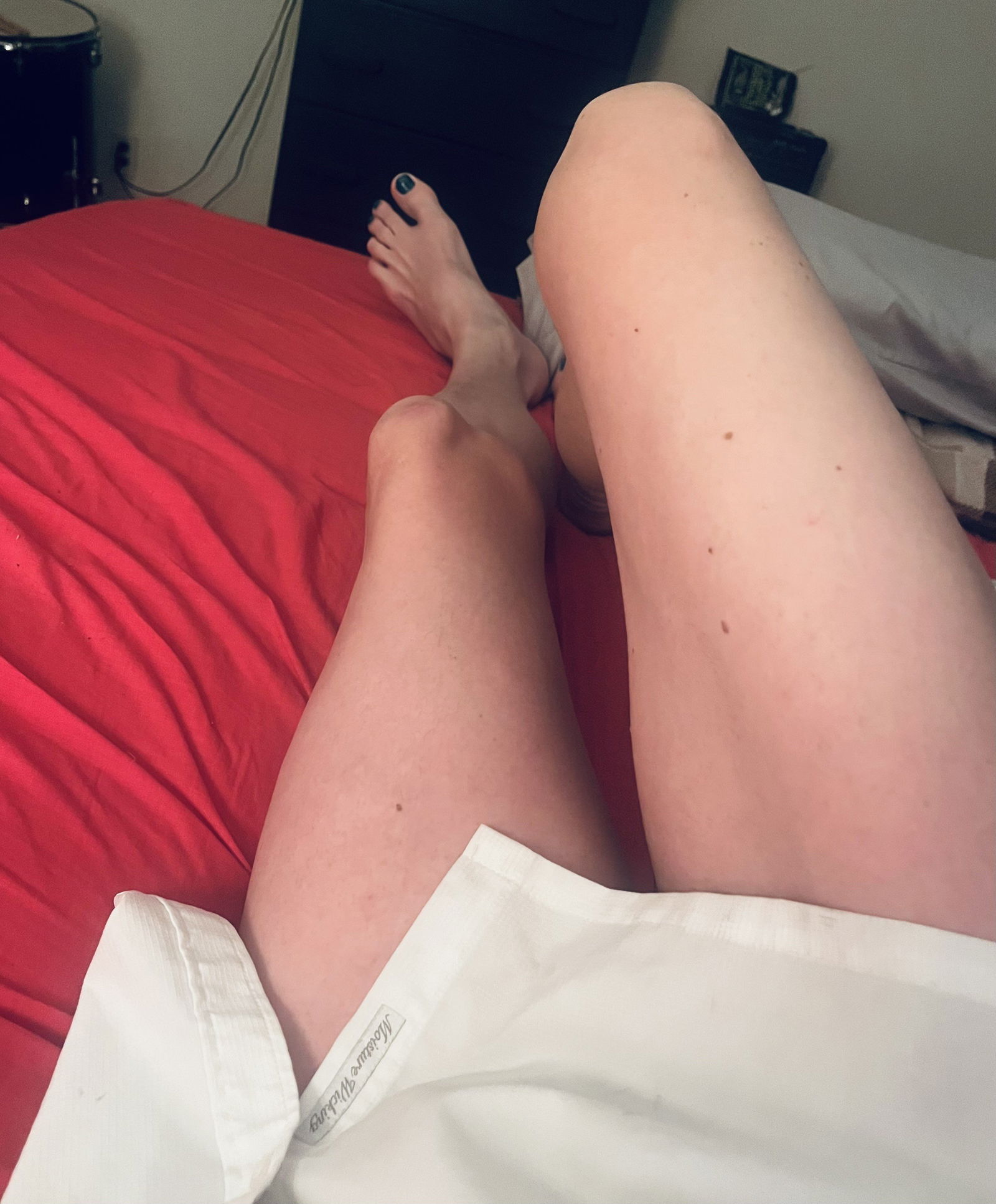 Album by Femboy hung with the username @ABfem, who is a verified user,  December 17, 2024 at 6:37 AM. The post is about the topic Bisexual and the text says 'not bad legs hey'