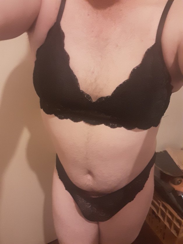 Photo by CdBrittney89 with the username @CdBrittney89, who is a verified user,  July 28, 2021 at 3:19 PM. The post is about the topic Crossdressing lingerie and the text says 'love dressing up'