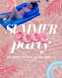 Photo by Stripchat with the username @Stripchat, who is a brand user,  June 24, 2024 at 6:00 PM. The post is about the topic Beach Girls and the text says 'As early as tomorrow June 25, 2024 at 9:30am GMT+3, don't miss a special pool show with [RiriRoseey]'