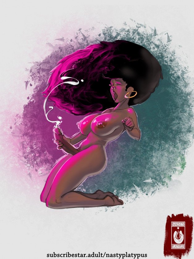 Photo by NastyPlatypus (comms OPEN) with the username @nastyplatypus, who is a verified user,  May 14, 2024 at 8:50 PM. The post is about the topic Futanari and the text says 'Requested Black Futa Lady!

#futa #dickgirl #ebony'