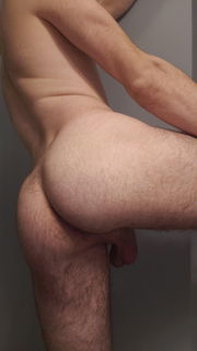 Shared Photo by Cum Fagtory with the username @cumfagtory,  October 19, 2024 at 12:25 PM and the text says 'Mmm....This Man Has Such a Cute, Sexy, Kissable, Lickable Ass!  I Wanna Lick His Big Beautiful Balls While I Play With His Ass Too!'