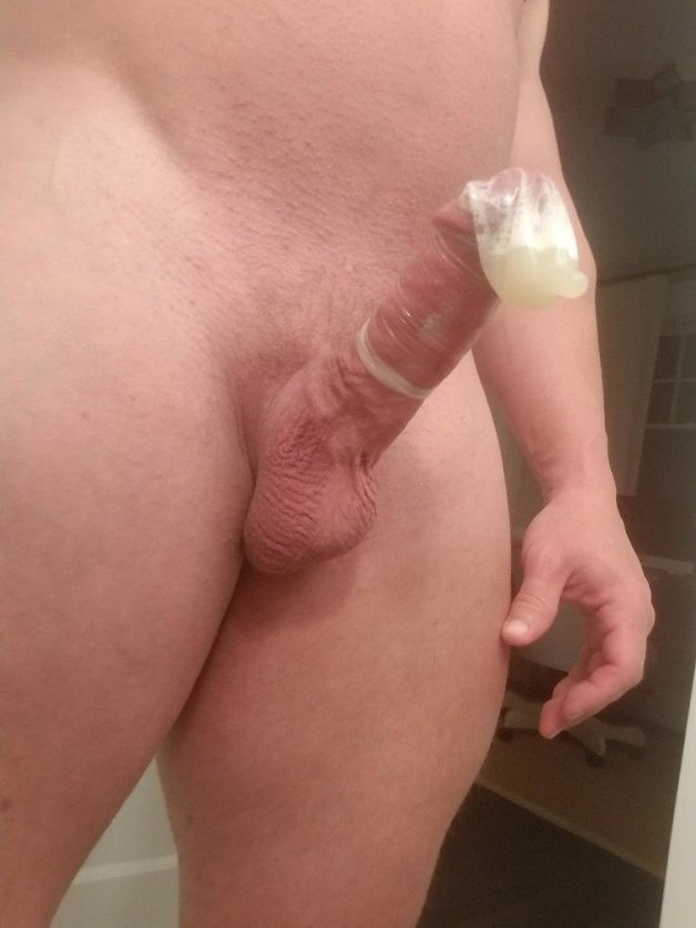 Photo by kjob4u with the username @kjob4u,  May 17, 2024 at 3:17 PM. The post is about the topic condom cock and the text says 'What a load this guy pumped into this cum bag!'