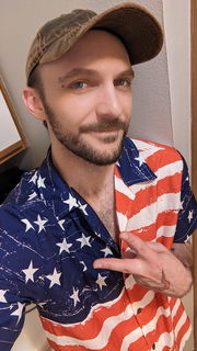 Photo by SinSpice with the username @spicejasper, who is a star user,  July 4, 2024 at 10:50 PM. The post is about the topic SFW Content and the text says 'Happy 4th of July!'