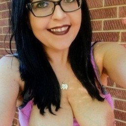Photo by Angelapussy1212 with the username @Angelapussy1212, who is a verified user,  November 5, 2021 at 7:05 PM and the text says 'mmm please give me your cum all over my glasses and my sexy big tits🤓💋💦🤤'