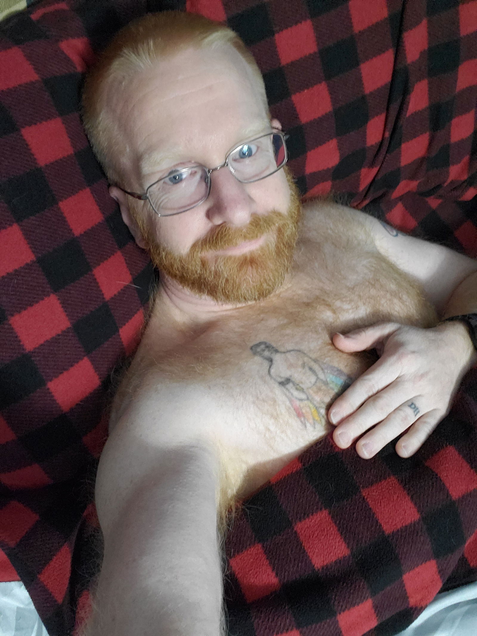 Photo by OtterInRed with the username @OtterInRed, who is a verified user,  December 21, 2019 at 3:23 AM and the text says '#cubbyinred #otterinred #cubby #gingerbutt #gingerass #firebottom #fuckme #gingerdick #gingercock #firecrotch #harddick #hardcock #bigballs #smallcock #smalldick #smallandproud'